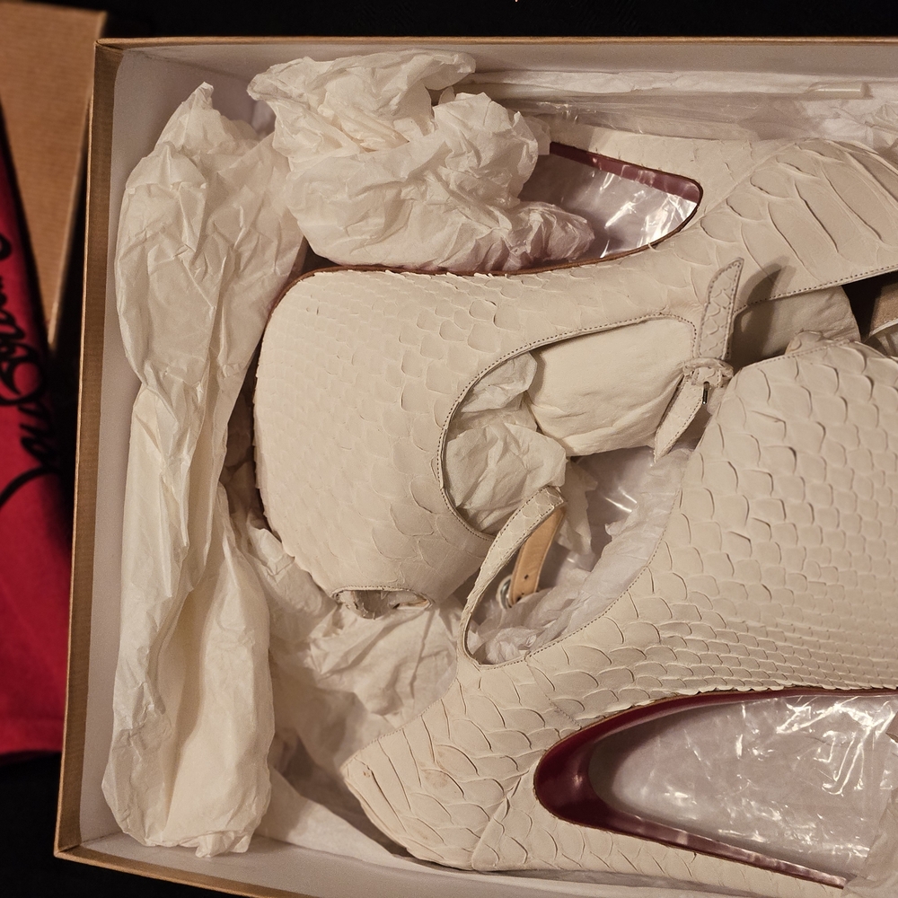 Authentic Lady Highness 160 Python Mat Elegant Wh… - image 6